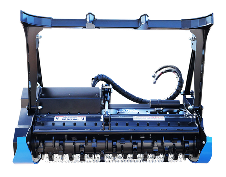 Skid Steer Drum Mulcher HEAVY duty Blue Diamond Attachments