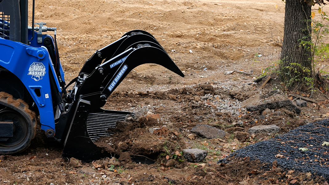 Rock Bucket Standard & Extreme Duty Blue Diamond Attachments