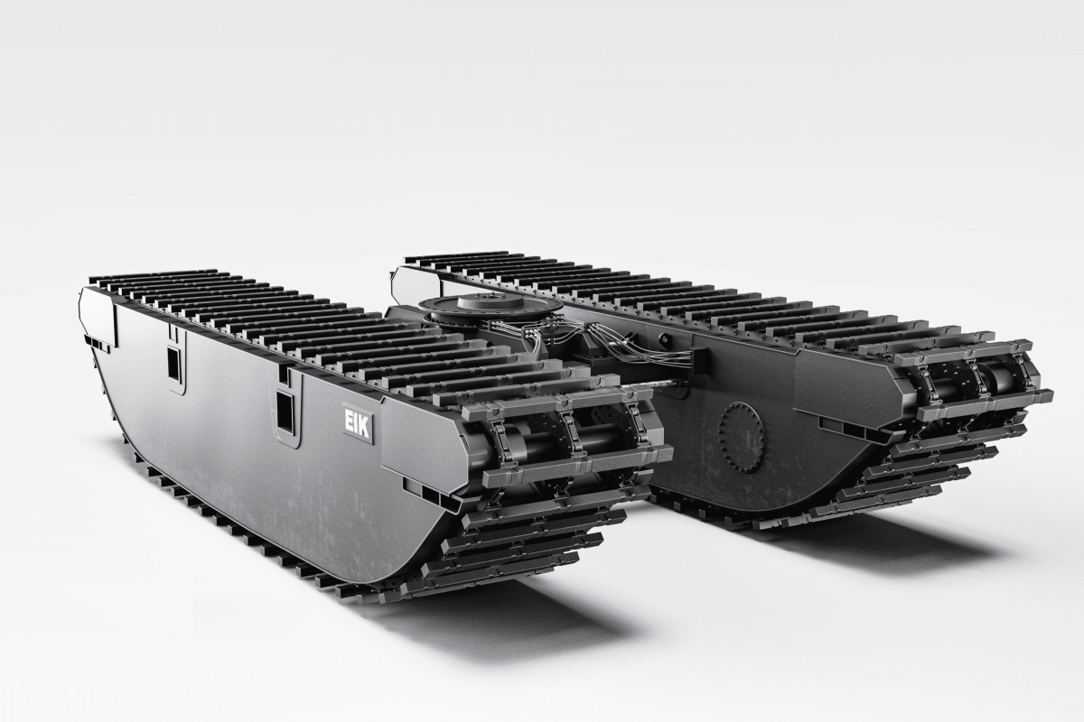Amphibious Undercarriage for Excavator - AM250-4ER EIK Solutions