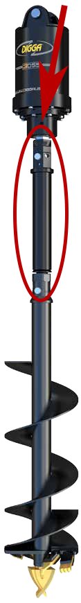 Auger Bit Extensions Digga