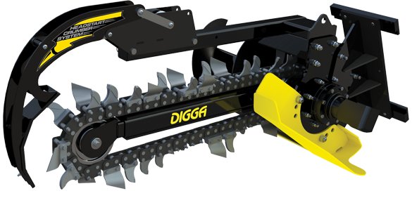 Bigfoot Trencher - Skid Steers & Excavators Up To 4.5T Digga