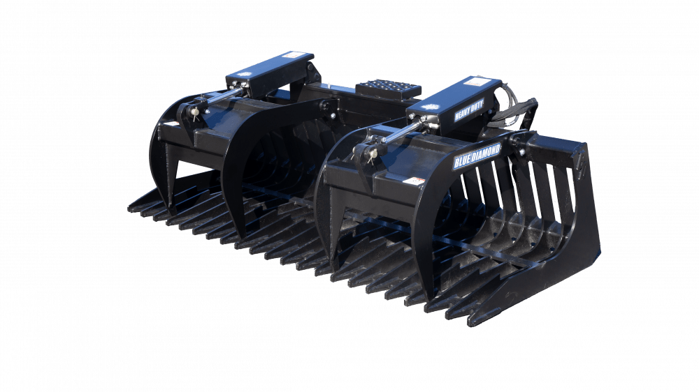 Blue Diamond Rock Bucket Grapple – Heavy Duty Blue Diamond Attachments