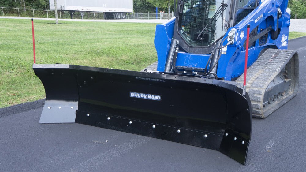 Blue Diamond® Skid Steer Autowing Snow Plow Blue Diamond Attachments