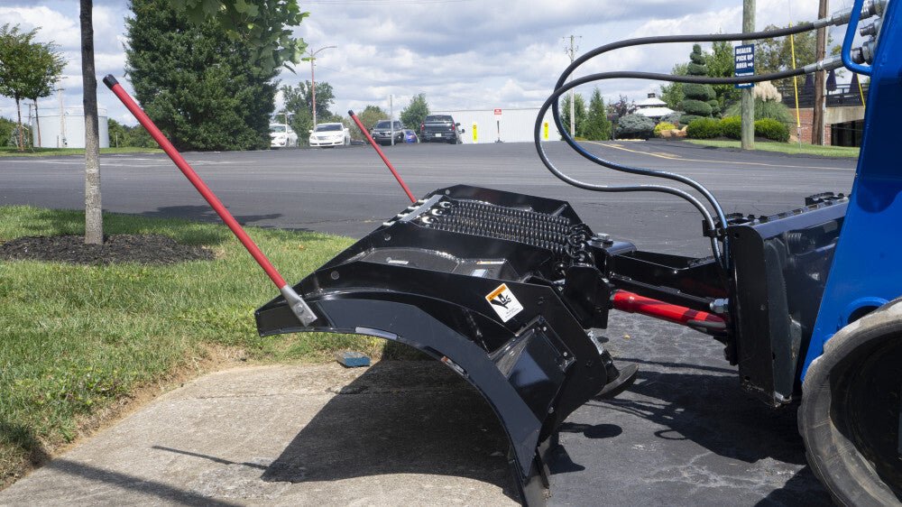 Blue Diamond® Skid Steer Autowing Snow Plow Blue Diamond Attachments