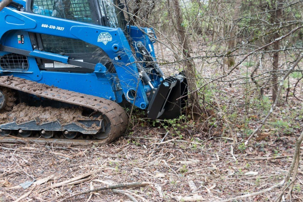 Blue Diamond® Skid Steer Tree Grubber Attachment Blue Diamond Attachments