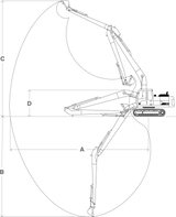 CAT320D/E-50FT Long Reach for Excavator EIK Solutions