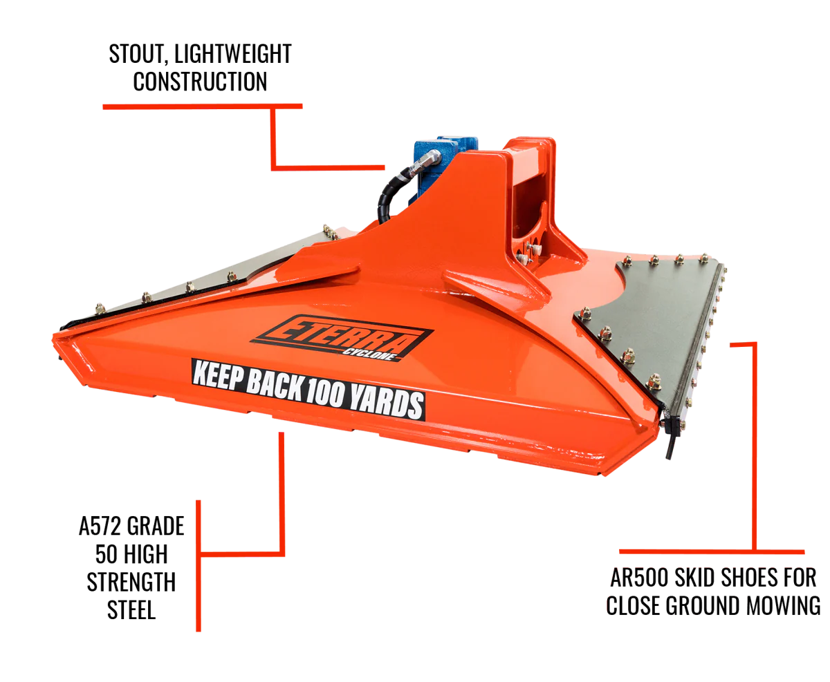 Cyclone 48" Rotary Brush Mower Attachment Eterra