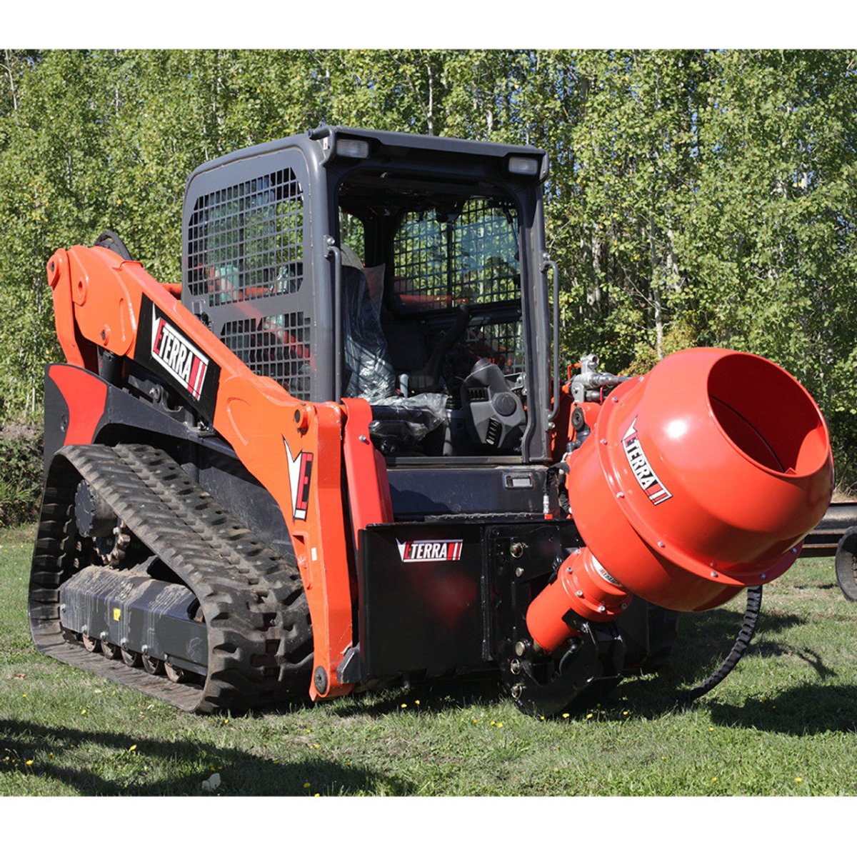 Eterra Skid Steer Auger and Concrete Mixer Attachment Eterra