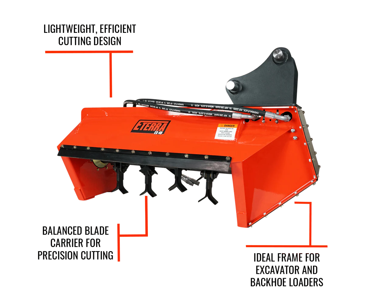 Ex-40 Excavator Flail Mower Attachment Eterra