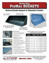 Fork Mounted Buckets Arrow Material Handling