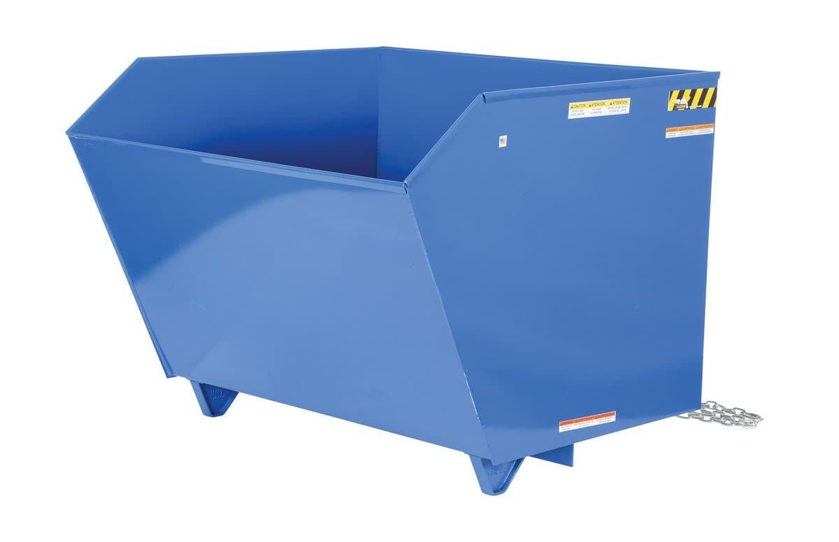 H Style - Low Profile 90 Degrees Self Hopping Dumpster Vestil