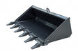 Mini Skid Steer Buckets 108010-25 Blue Diamond Attachments 36" 15" With Mini Uni Mount Smooth