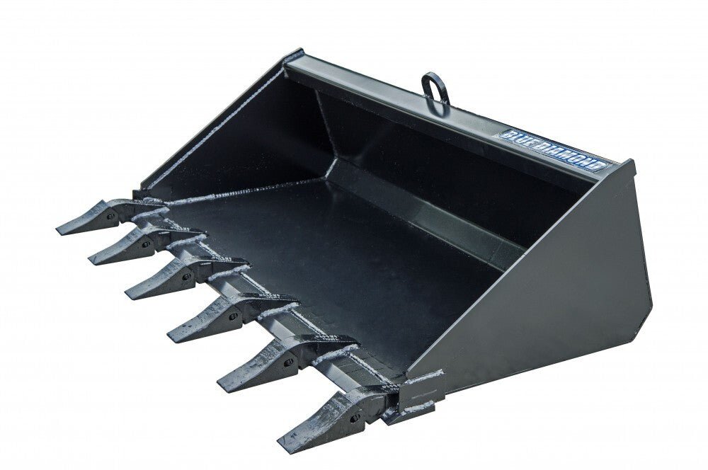 Mini Skid Steer Buckets 108010-25 Blue Diamond Attachments 36" 15" With Mini Uni Mount Smooth