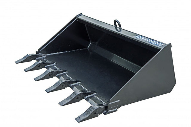 Mini Skid Steer Buckets 108010-25 Blue Diamond Attachments 36" 15" With Mini Uni Mount Smooth