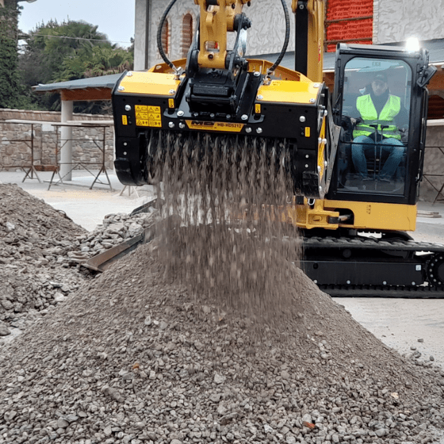 Padding Buckets for Backhoe Loaders and Mini Excavators - MB-HDS212 MB Crusher