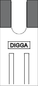 PADLOC Bladed Teeth To Suit A6, A8, & RC4 Auger Bits TM-1 Digga Earth Inner