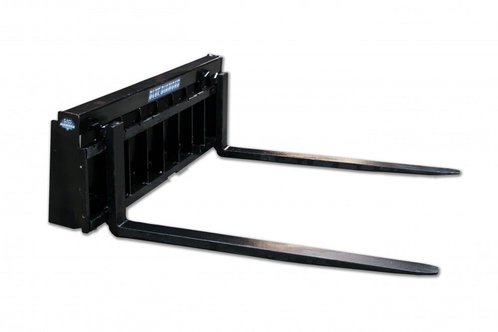 Pallet Forks – 6,000 Lbs. Capacity Wide Frame Hd Blue Diamond Attachments