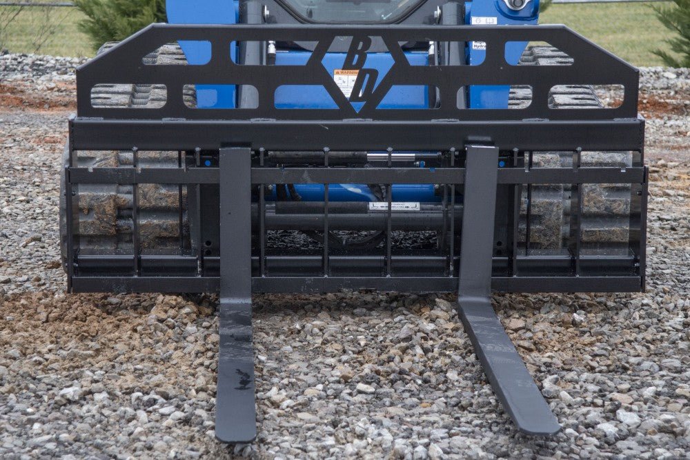 Pallet Forks – 6,000 Lbs. Capacity Wide Frame Hd Blue Diamond Attachments