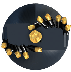 RC6 Combination Earth & Rock Auger Bits Digga