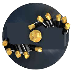 RC8 Combination Earth & Rock Auger Bits Digga