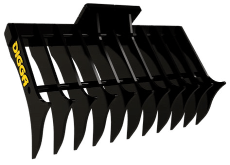 Root Rake For Skid Steer / Tracked Loaders & 3-10T Excavators SR-000035 Digga Excavators 48" Root Rake