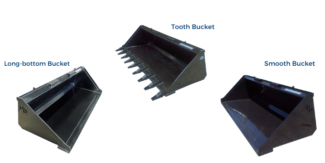 Skid Steer Bucket for General Purpose Blue Diamond Attachments