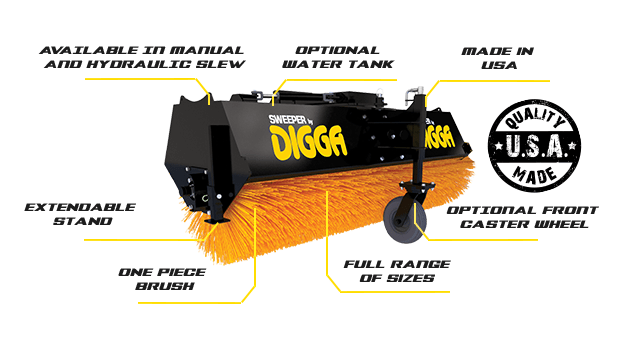 Sweeper - Angle Broom Digga