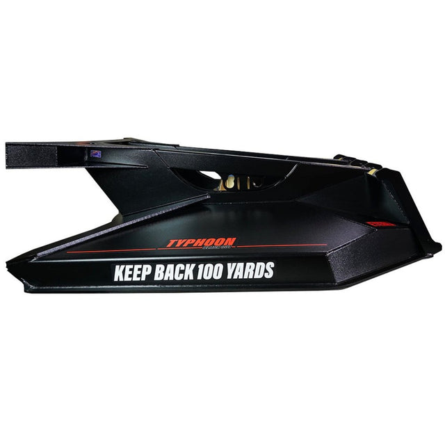 Typhoon 60" Skid Steer Clearing Mower Attachment - Powdered Coated Black Eterra