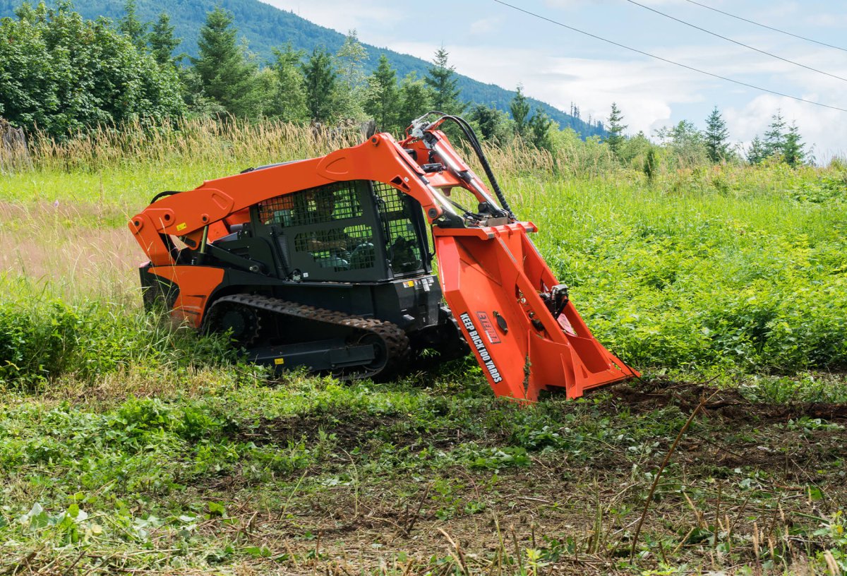 Typhoon 74” Skid Steer Clearing Mower Attachment Eterra
